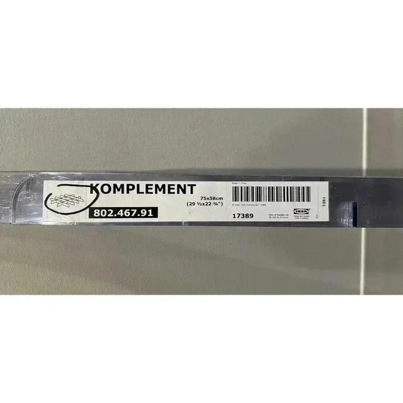 IKEA KOMPLEMENT Plastic Clear Divider For Pull Out Tray Organizers | 802.467.91 - Picture 2 of 5